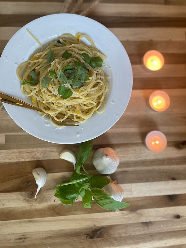 Cooking-Cactus butter zucchini-garlic pasta #5