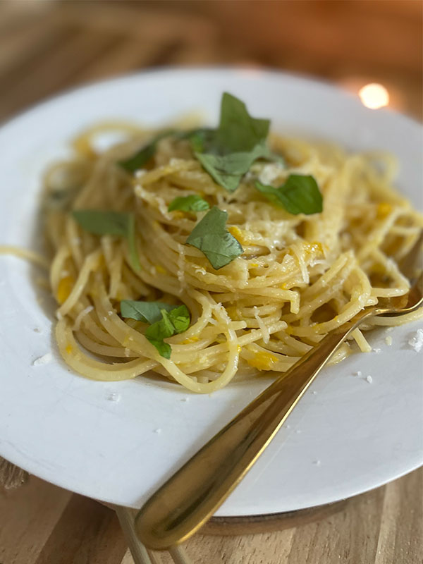 Cooking-Cactus buttery zucchini – garlic – pasta #1