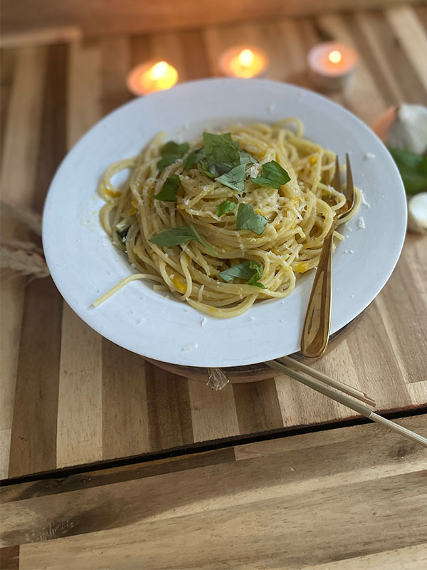 Cooking-Cactus buttery zucchini-garlic pasta #2