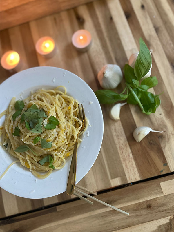 Cooking-Cactus buttery zucchini- garlic -pasta #3