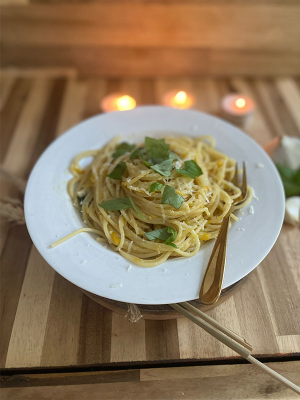 Cooking-Cactus buttery zucchini-garlic-pasta #7