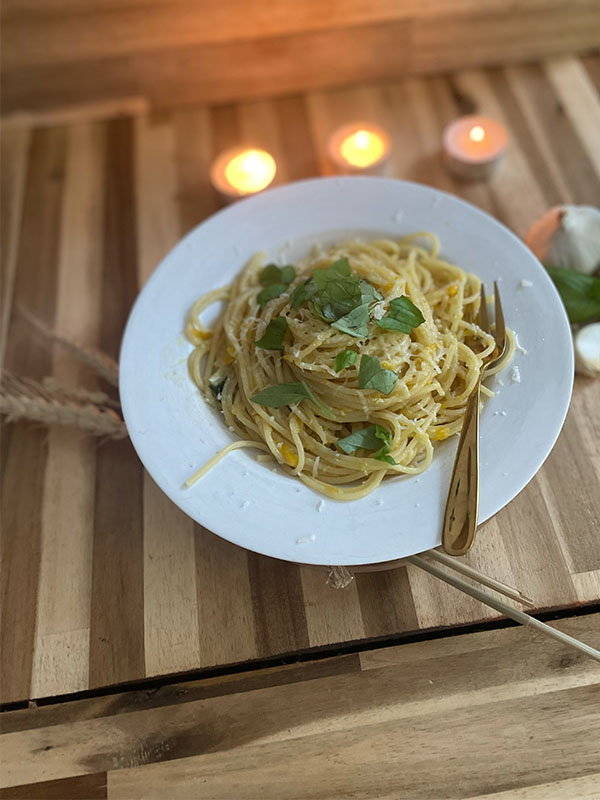 Cooking-Cactus buttery zucchini-garlic-pasta #9